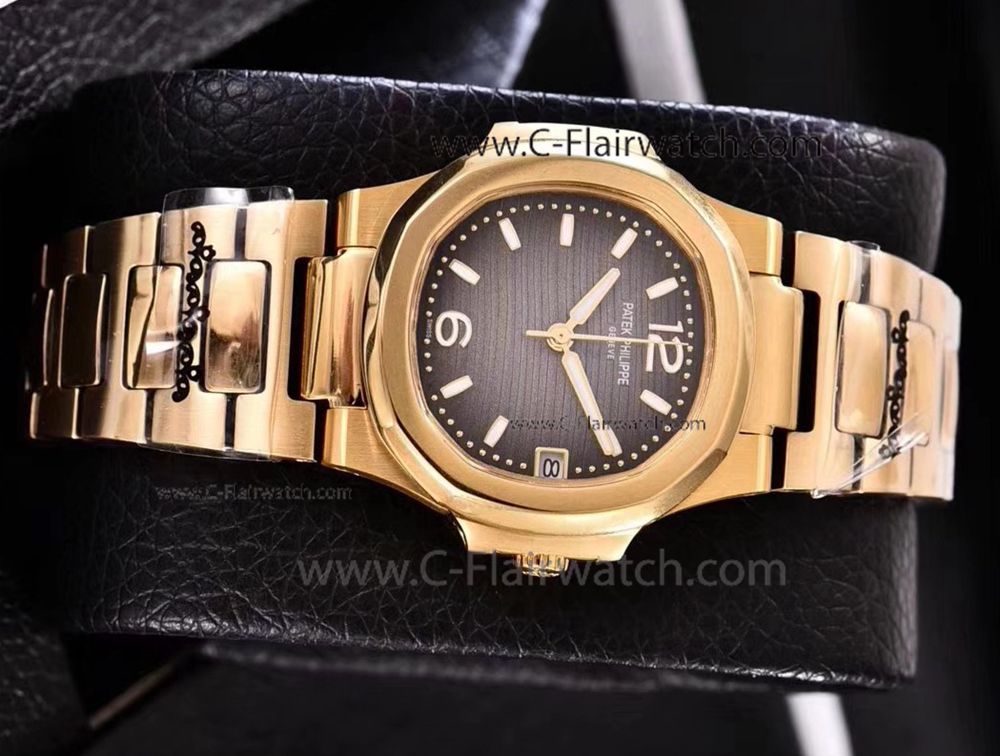 AAA Copy Patek Philippe Nautilus Women's Watch Gray Face All Gol